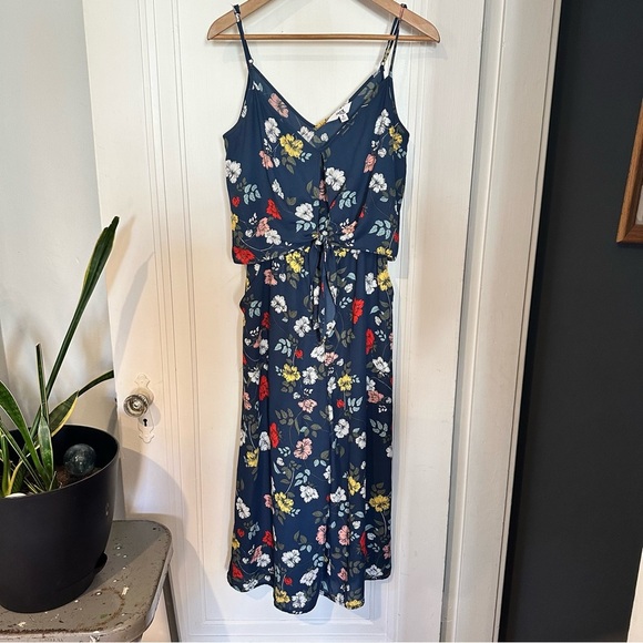 JACK by BB Dakota Garden My French Floral Print Jumpsuit, Wide Cropped Leg - Picture 2 of 11